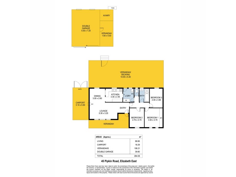 45 Pipkin Road, Elizabeth East SA 5112 Floorplan