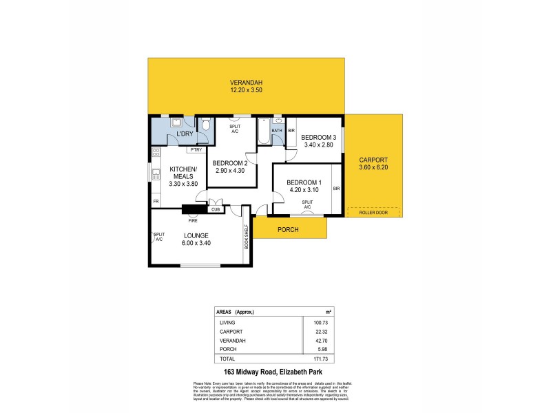 163 Midway Road, Elizabeth Park SA 5113 Floorplan