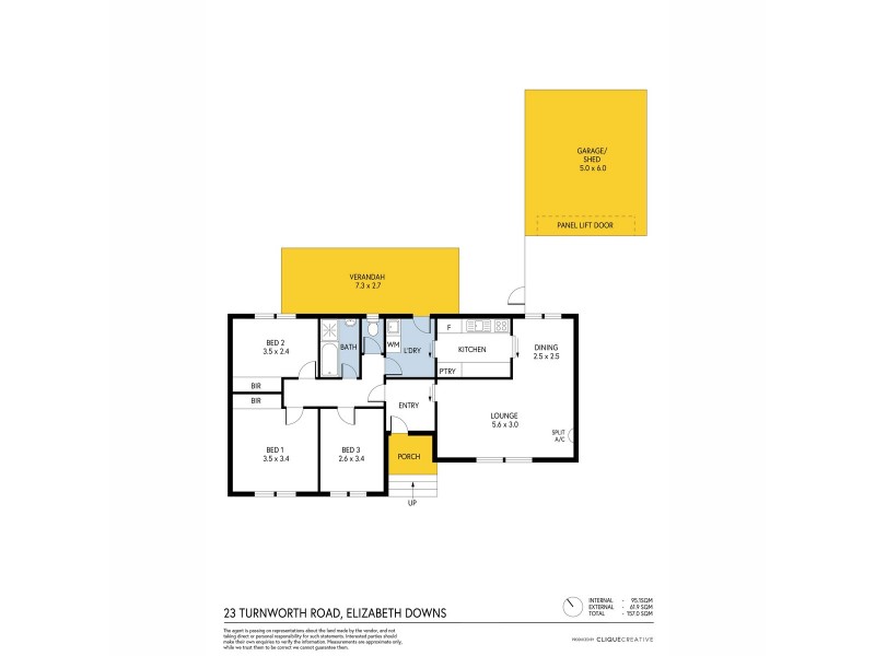 23 Turnworth Street, Elizabeth Downs SA 5113 Floorplan