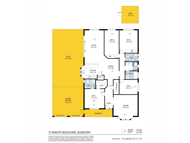 27 Kingate Boulevard, Blakeview SA 5114 Floorplan