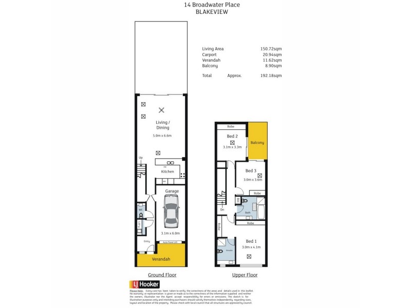 14 Broadwater Place, Blakeview SA 5114 Floorplan