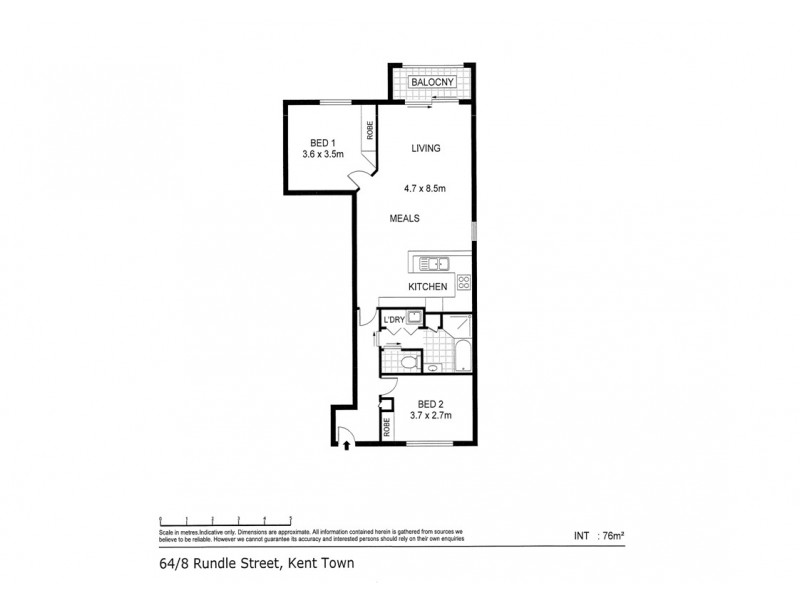 64/8 Rundle Street, Kent Town SA 5067 Floorplan