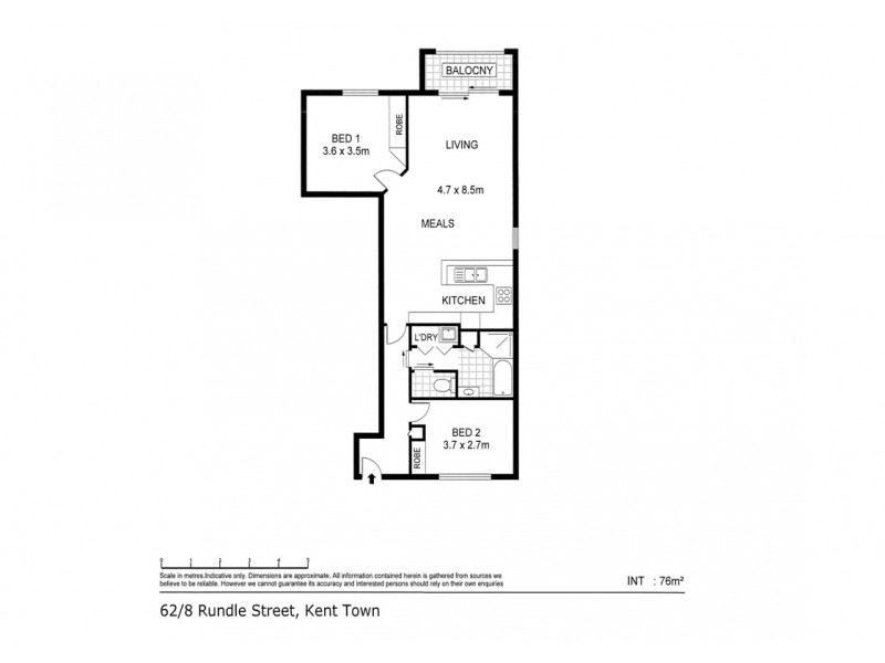 62/8 Rundle Street, Kent Town SA 5067 Floorplan