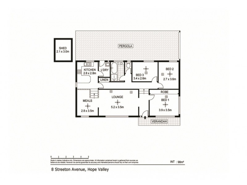 8 Streeton Avenue, Hope Valley SA 5090 Floorplan