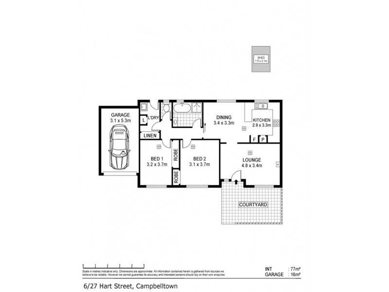 6/27 Hart Street, Campbelltown SA 5074 Floorplan