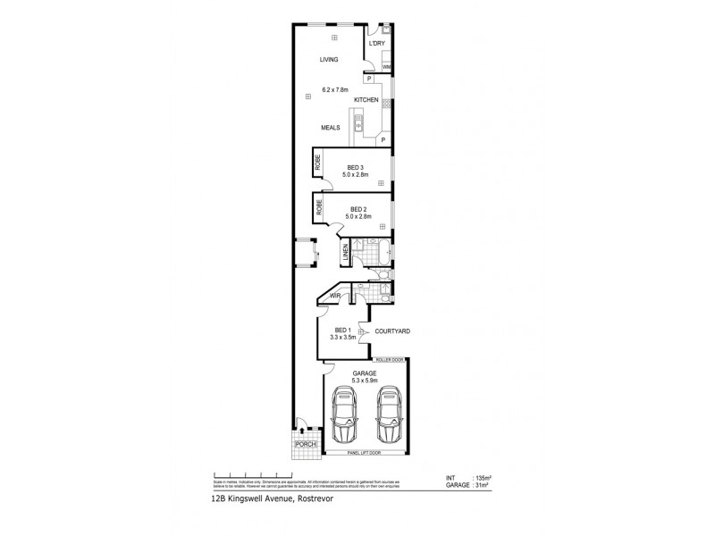 12b Kingswell Avenue, Rostrevor SA 5073 Floorplan