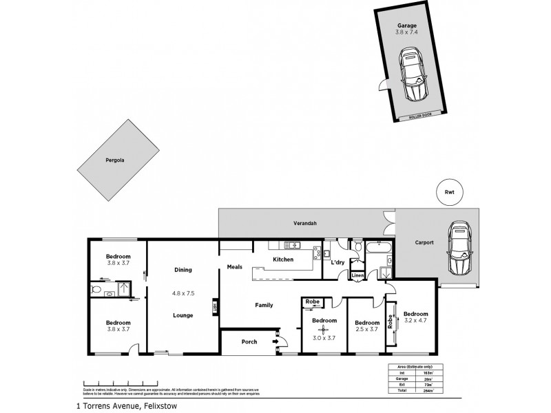 1 Torrens Ave, Felixstow SA 5070 Floorplan