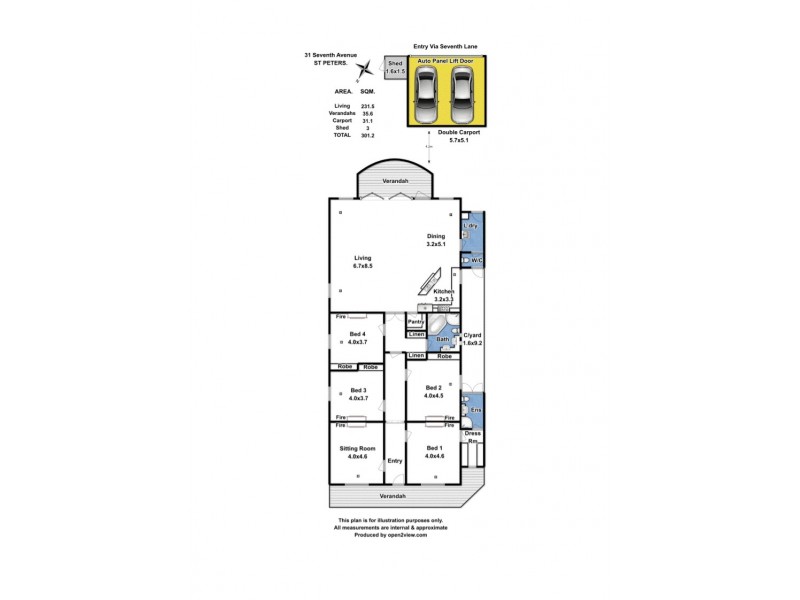 31 Seventh Avenue, St Peters SA 5069 Floorplan
