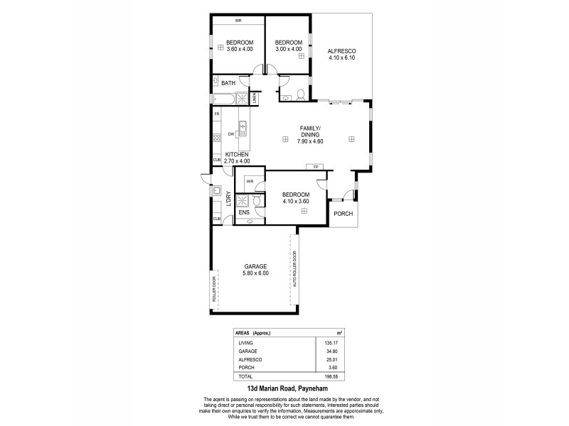 13D Marian Road, Payneham South SA 5070 Floorplan