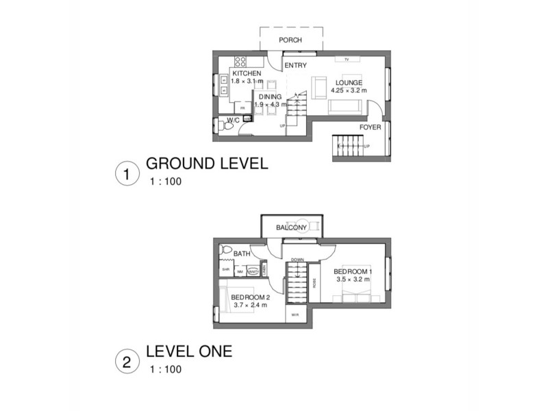 1/38 Gordon Street, Glenelg SA 5045 Floorplan