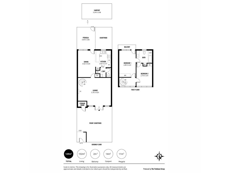 1/59 George Street, Unley SA 5061 Floorplan