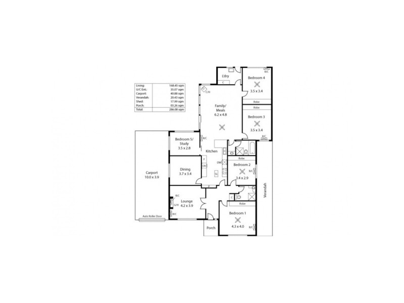 1A Woodfield Avenue, Fullarton SA 5063 Floorplan