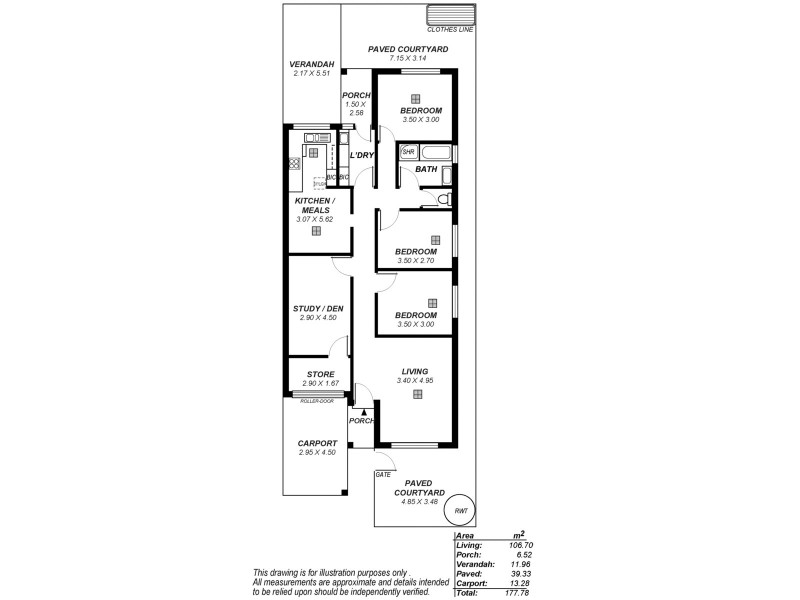 3/37 Scott Street, Parkside SA 5063 Floorplan