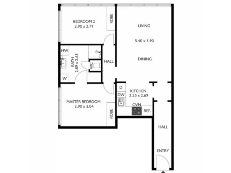 213/281-286 North Terrace, Adelaide SA 5000 Floorplan