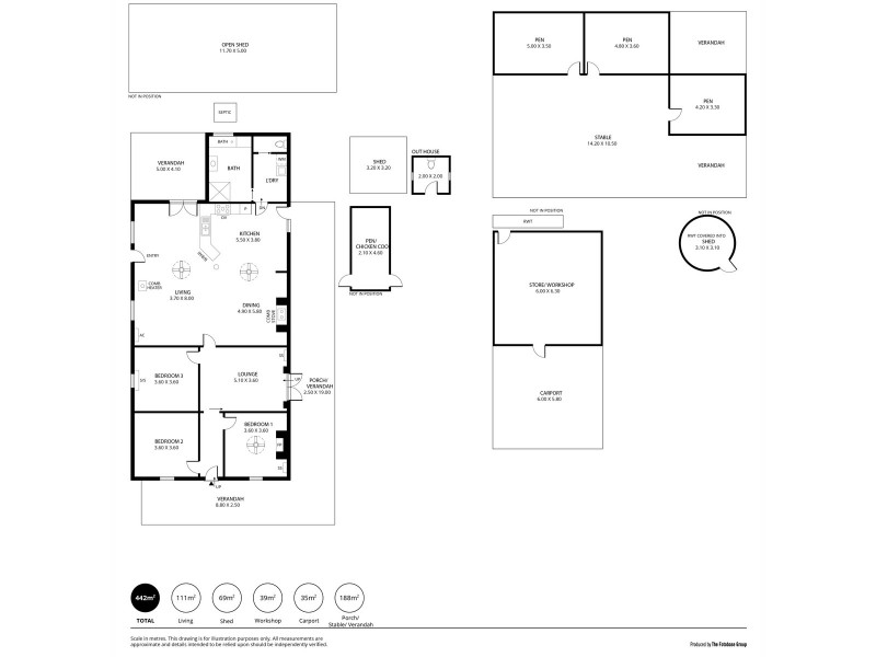 158 River Blocks Road, Yacka SA 5470 Floorplan