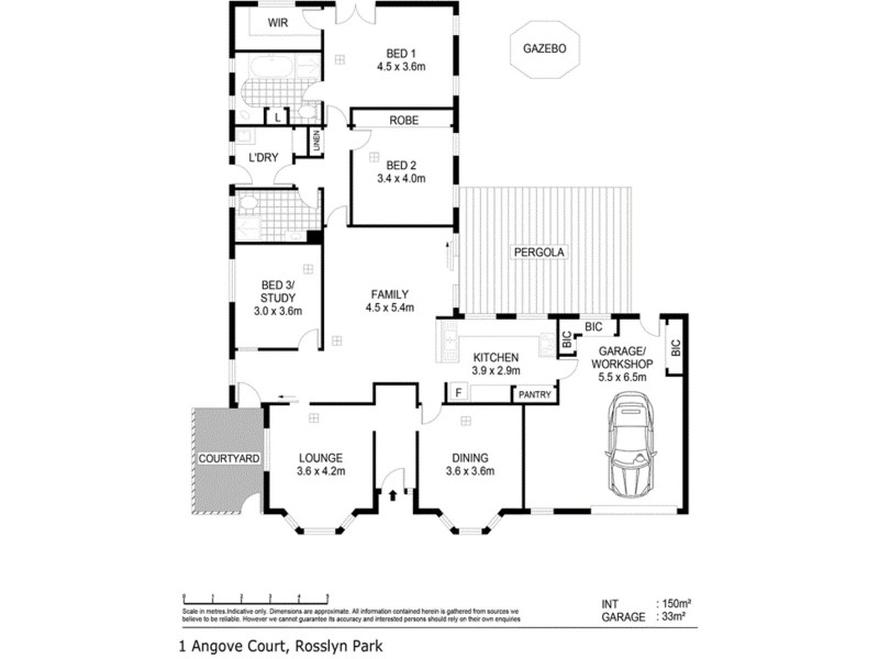 1 Angove Court, Rosslyn Park SA 5072 Floorplan