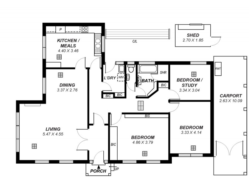2/2 Sturt Avenue, Toorak Gardens SA 5065 Floorplan