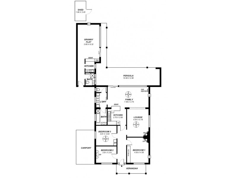 24 Gurrs Road, Kensington Park SA 5068 Floorplan