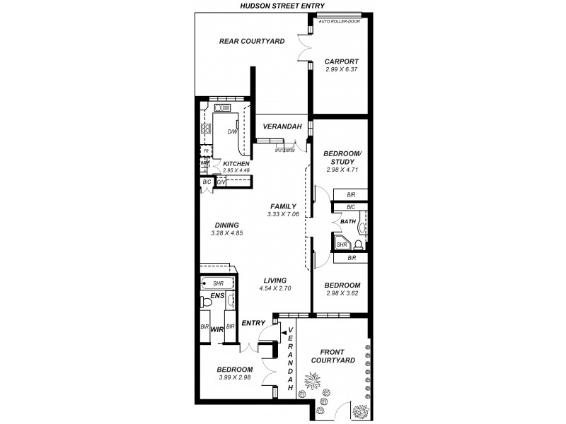 1/17 Finniss Street, North Adelaide SA 5006 Floorplan