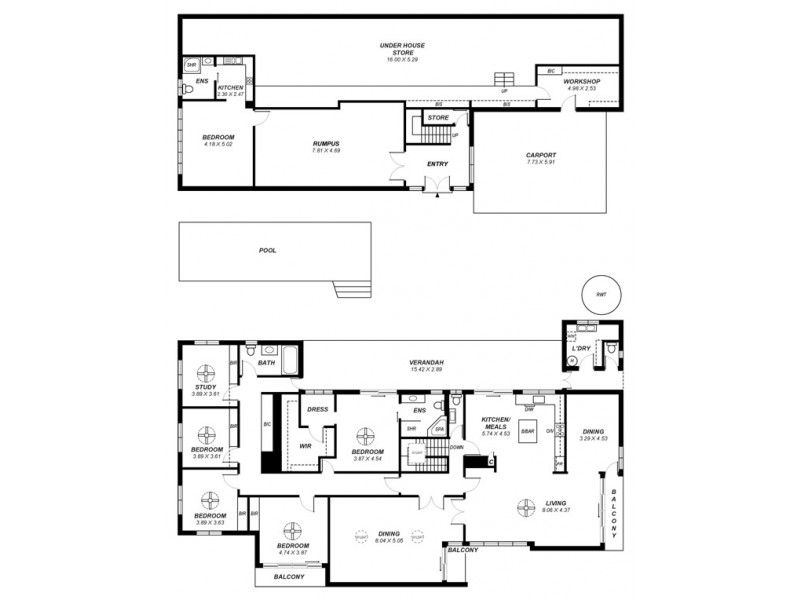6-8 Myrtlebank Terrace, Stonyfell SA 5066 Floorplan