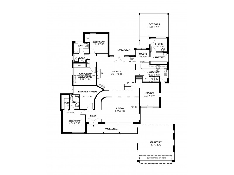 14 Grevillea Crescent, Stonyfell SA 5066 Floorplan