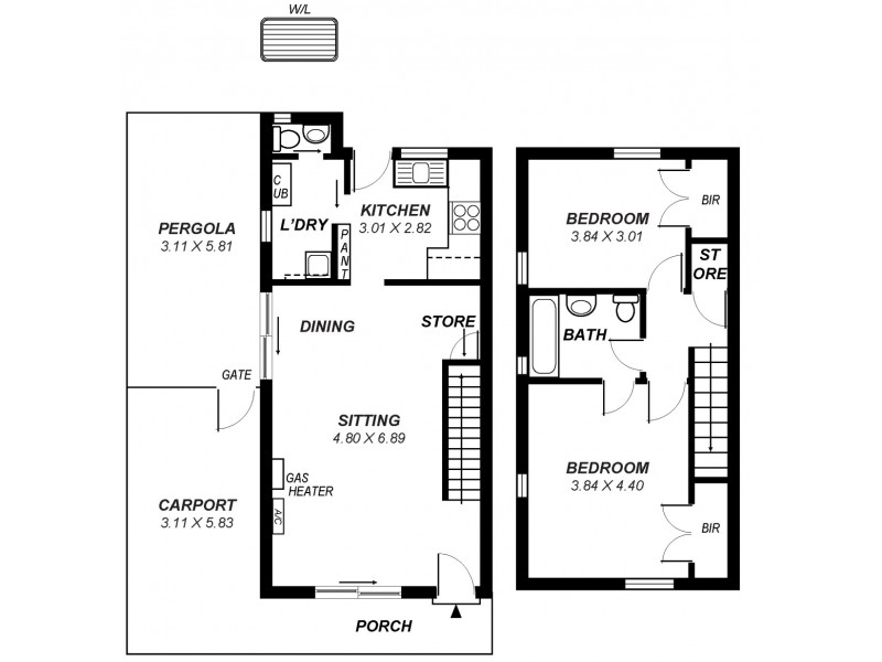 1/20 Regent Place, Kensington SA 5068 Floorplan