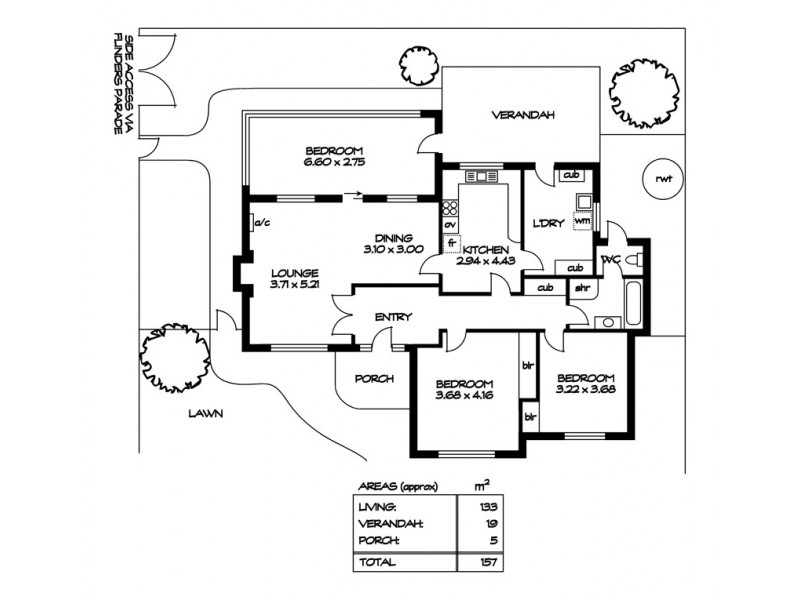 16 Westall Avenue, Flinders Park SA 5025 Floorplan
