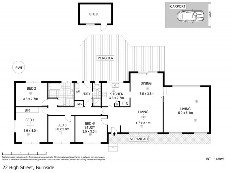 22 High Street, Burnside SA 5066 Floorplan