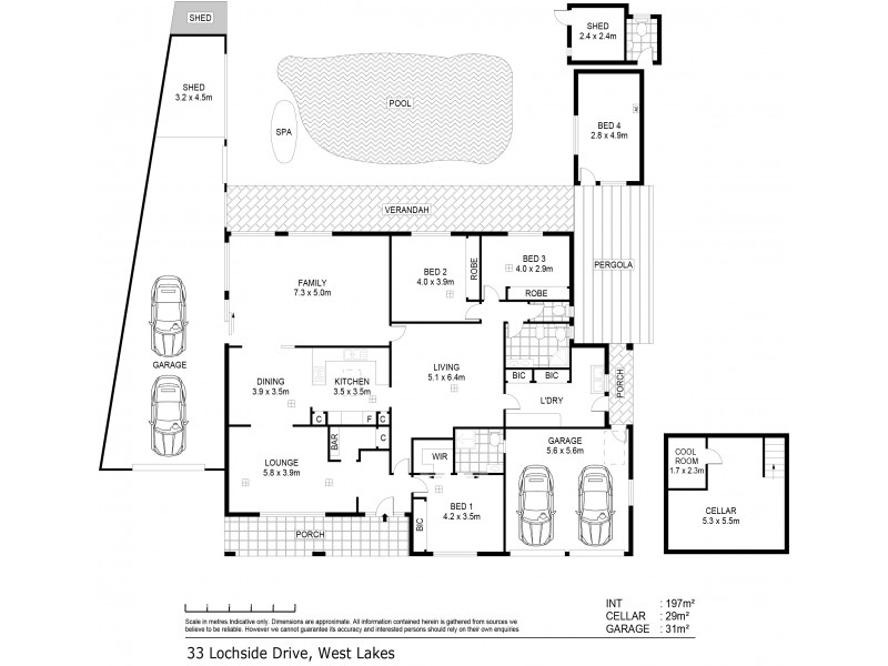 33 Lochside Drive, West Lakes SA 5021 Floorplan