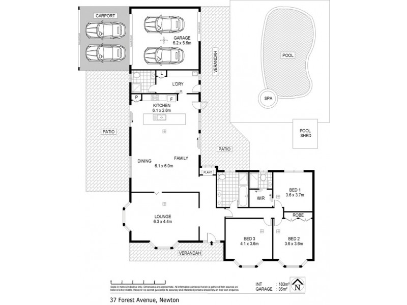 37 Forest Avenue, Newton SA 5074 Floorplan