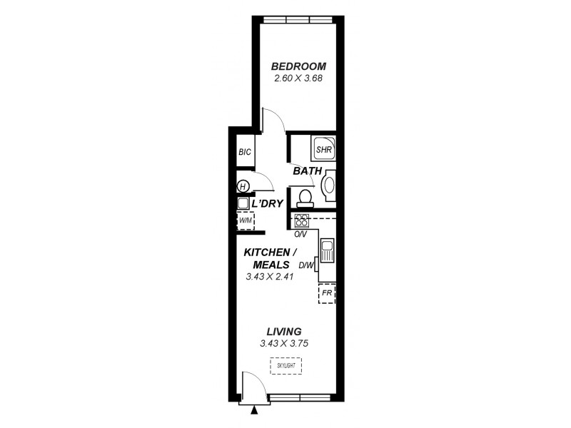 315/9 Paxtons Walk, Adelaide SA 5000 Floorplan