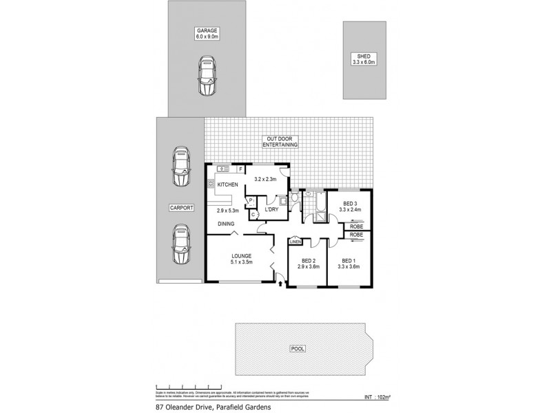 87 Oleander Drive, Parafield Gardens SA 5107 Floorplan