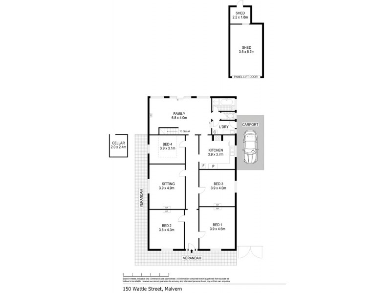 150 Wattle Street, Malvern SA 5061 Floorplan