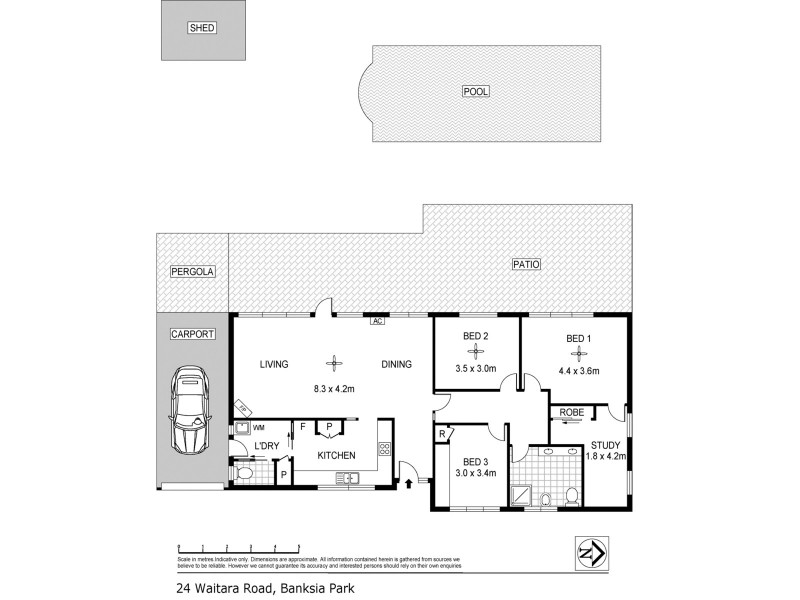 24 Waitara Road, Banksia Park SA 5091 Floorplan