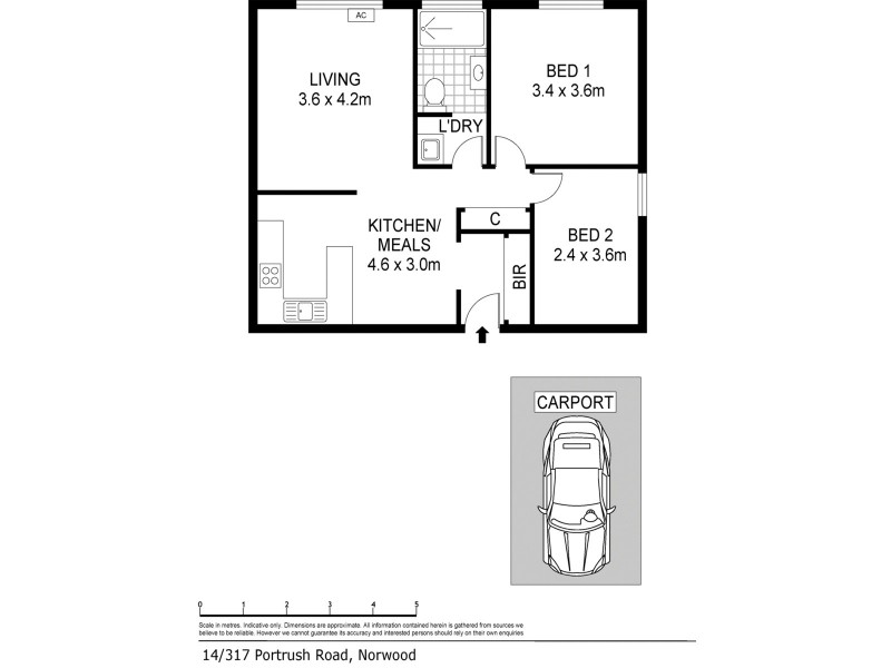 14/317 Portrush Road, Norwood SA 5067 Floorplan