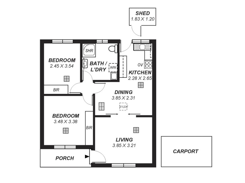 5/16 Tenth Avenue, St Peters SA 5069 Floorplan