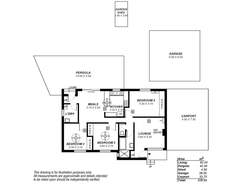 7 Yera Court, Munno Para SA 5115 Floorplan