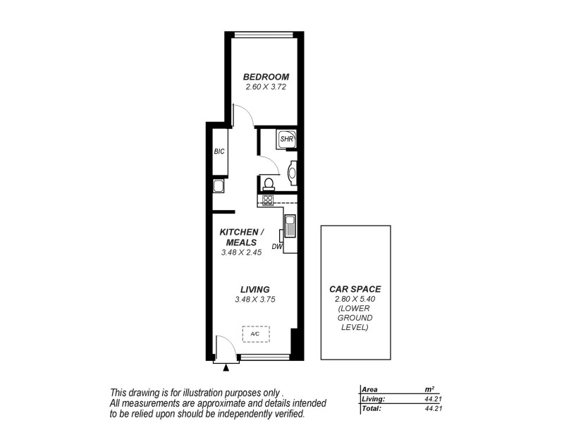217/9 Paxtons Walk, Adelaide SA 5000 Floorplan