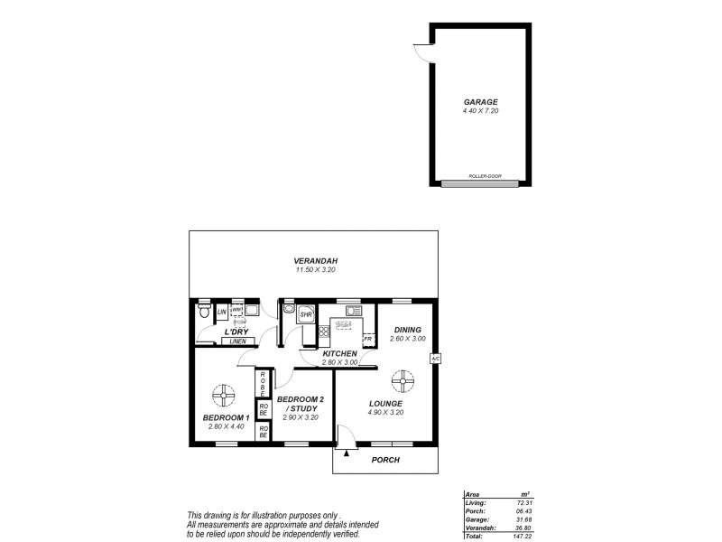 4 Thorne Crescent, Mitchell Park SA 5043 Floorplan