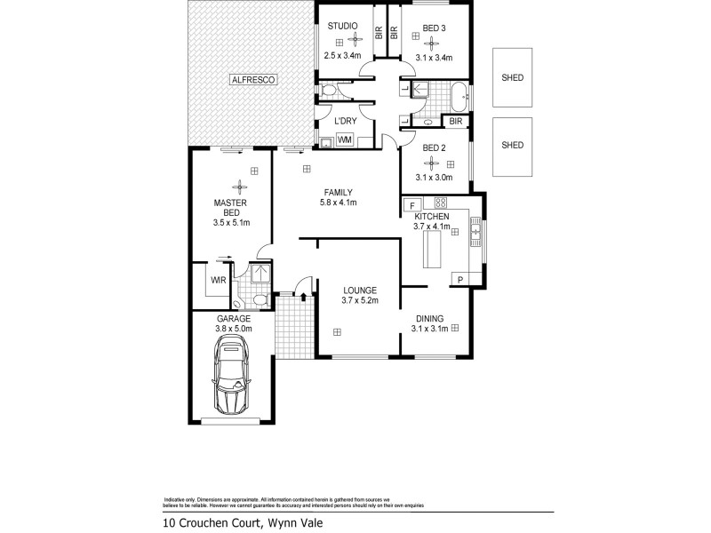 10 Crouchen Court, Wynn Vale SA 5127 Floorplan