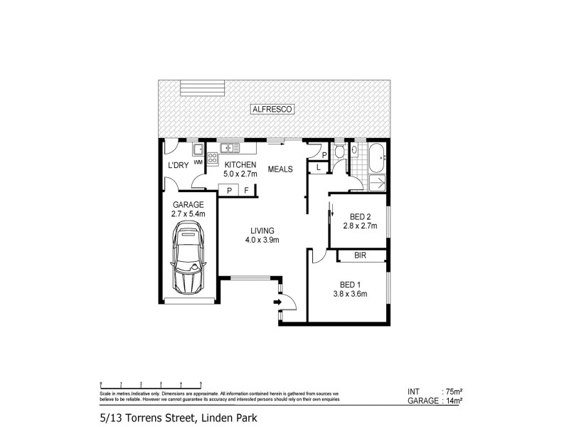 5/13 Torrens Street, Linden Park SA 5065 Floorplan