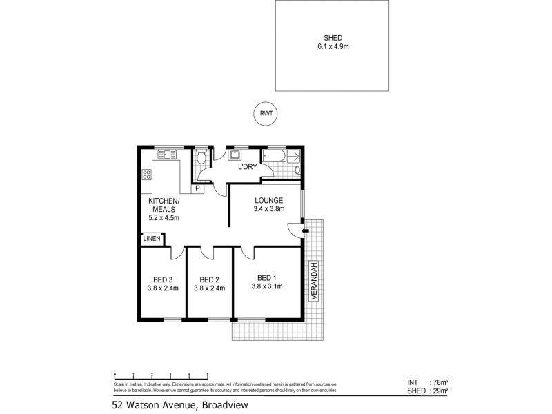 52 Watson Avenue, Broadview SA 5083 Floorplan
