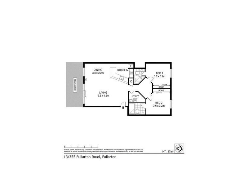 13/355 Fullarton Road, Fullarton SA 5063 Floorplan