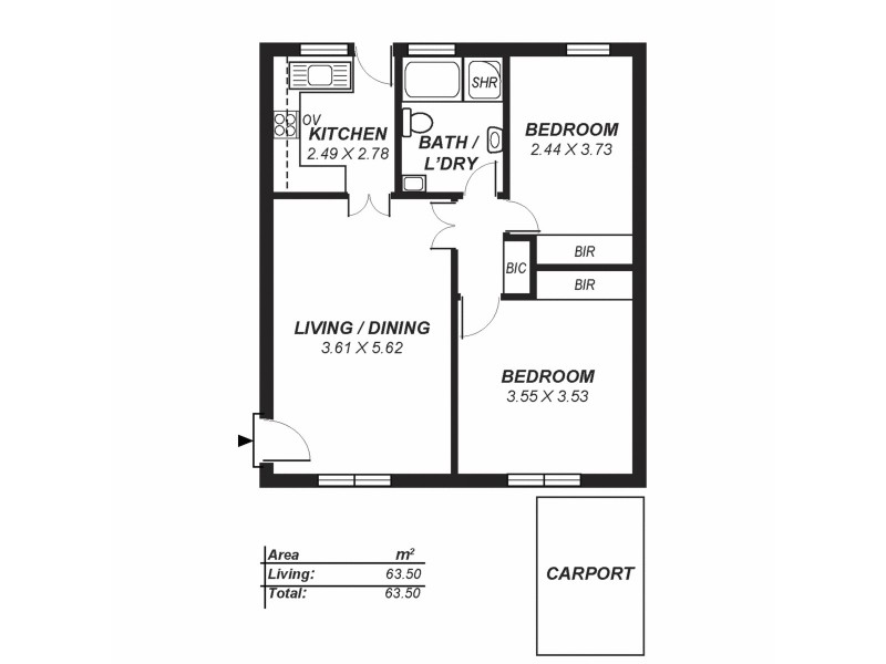 1/72 George Street, Norwood SA 5067 Floorplan
