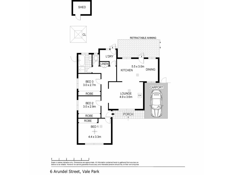 6 Arundel Street, Vale Park SA 5081 Floorplan