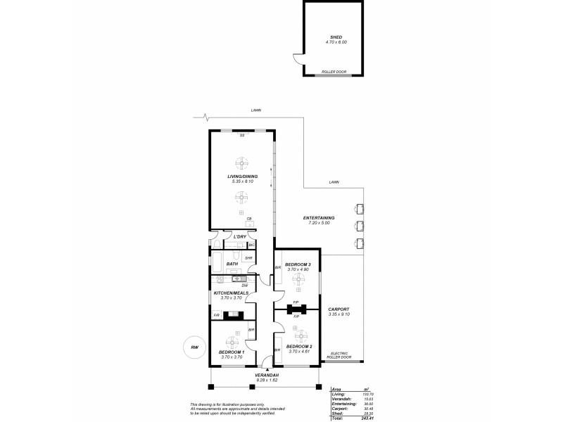 2 Dinwoodie Avenue, Clarence Gardens SA 5039 Floorplan