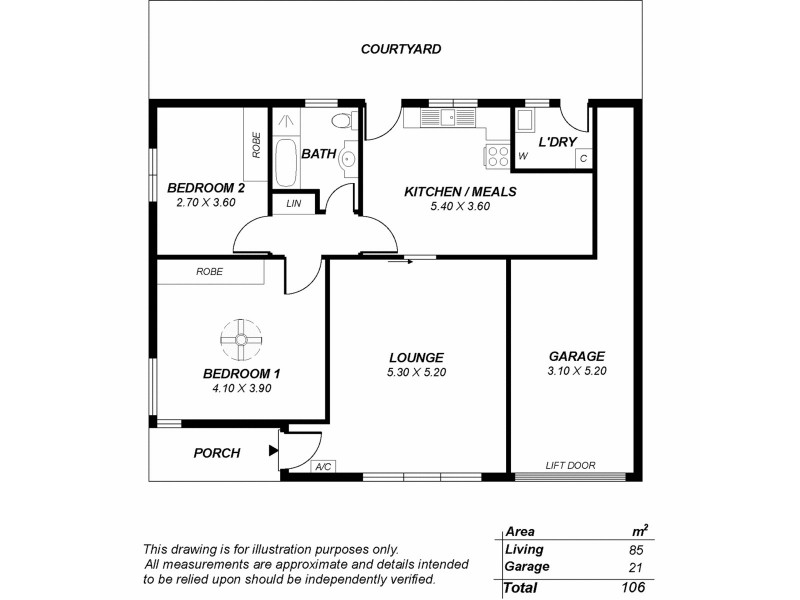 1/7 Birdwood Street, Netherby SA 5062 Floorplan