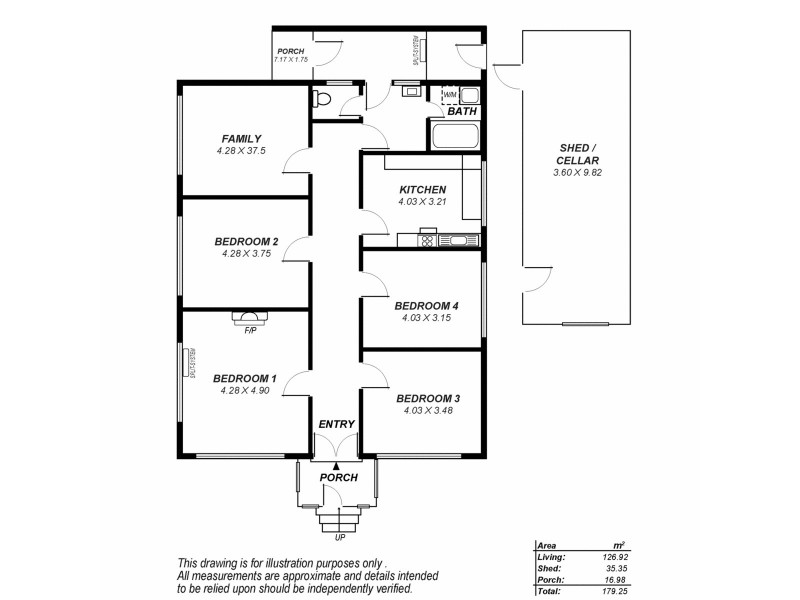 2 Durant Road, Croydon Park SA 5008 Floorplan