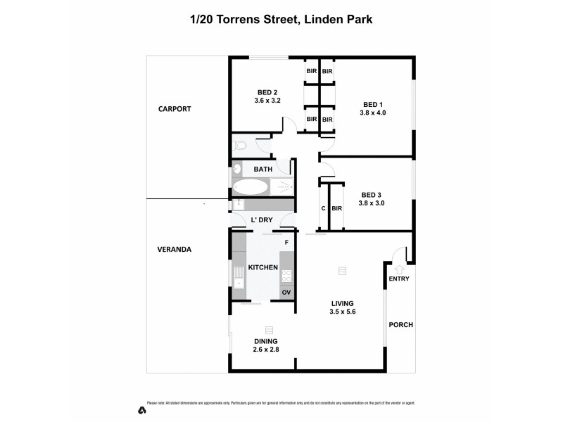 1/20 Torrens Street, Linden Park SA 5065 Floorplan