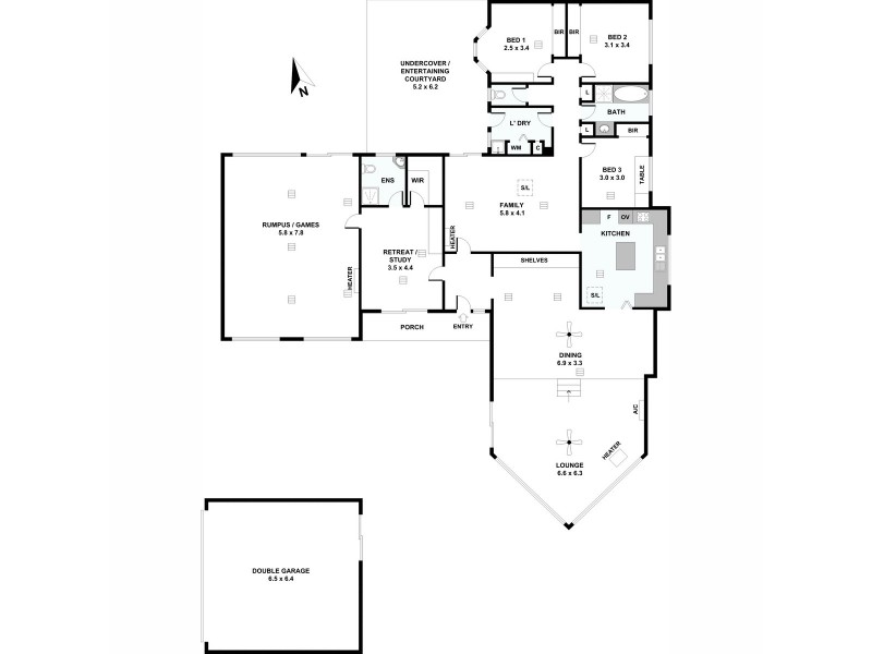 34 Carrick Hill Drive, Springfield SA 5062 Floorplan